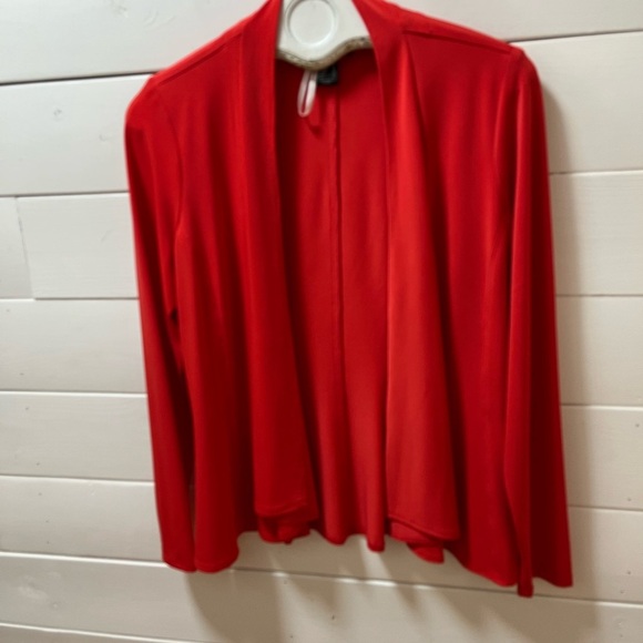 FRANK LYMAN DESIGN Red Open-Front Jacket Size 8 - Picture 3 of 8